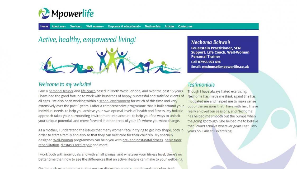 Mpowerlife website screenshot