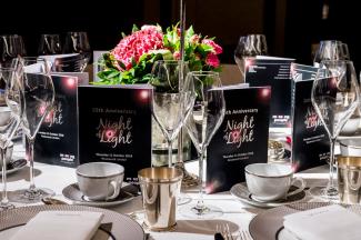 The charity auction brochures on the night